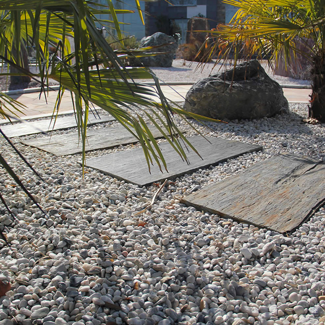 Pas Japonais Jardin Extérieur en Pierre Volcanique Naturelle